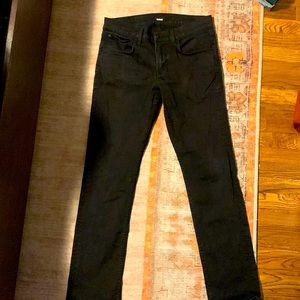 Hudson Byron Straight Fit Mens black Jeans - size 31 waist